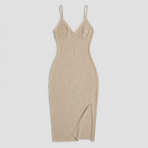 Maeve Ribbed Knit Midi Dress