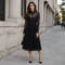 Evelyn Lace Midi Dress