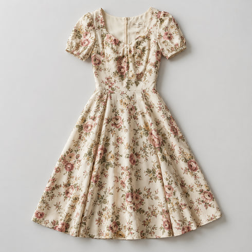 Daphne Floral A-Line Dress