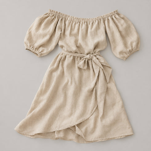 Rosalie Off-Shoulder Linen Dress