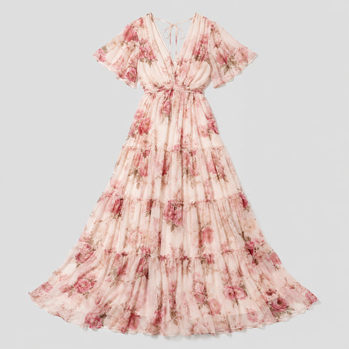 Flora Chiffon Maxi Dress