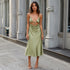 Juliet Satin Cowl Neck Dress