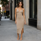 Maeve Ribbed Knit Midi Dress