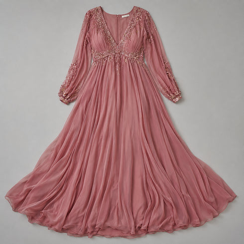 Giselle Silk Georgette Gown