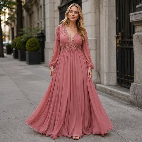 Giselle Silk Georgette Gown