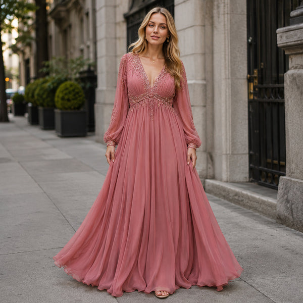 Giselle Silk Georgette Gown