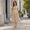 Daphne Floral A-Line Dress