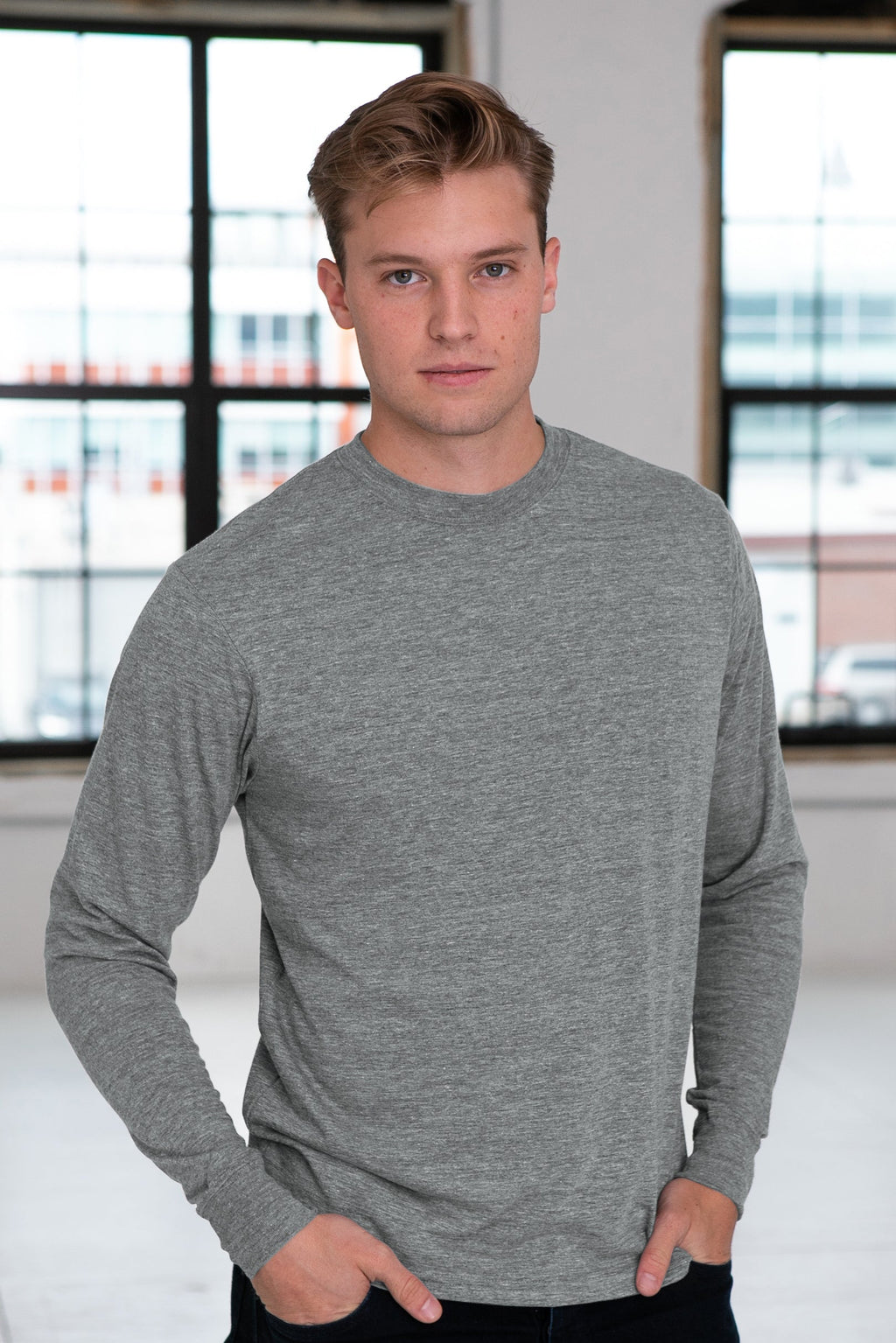 Unisex Eco-Triblend Long Sleeve Tee