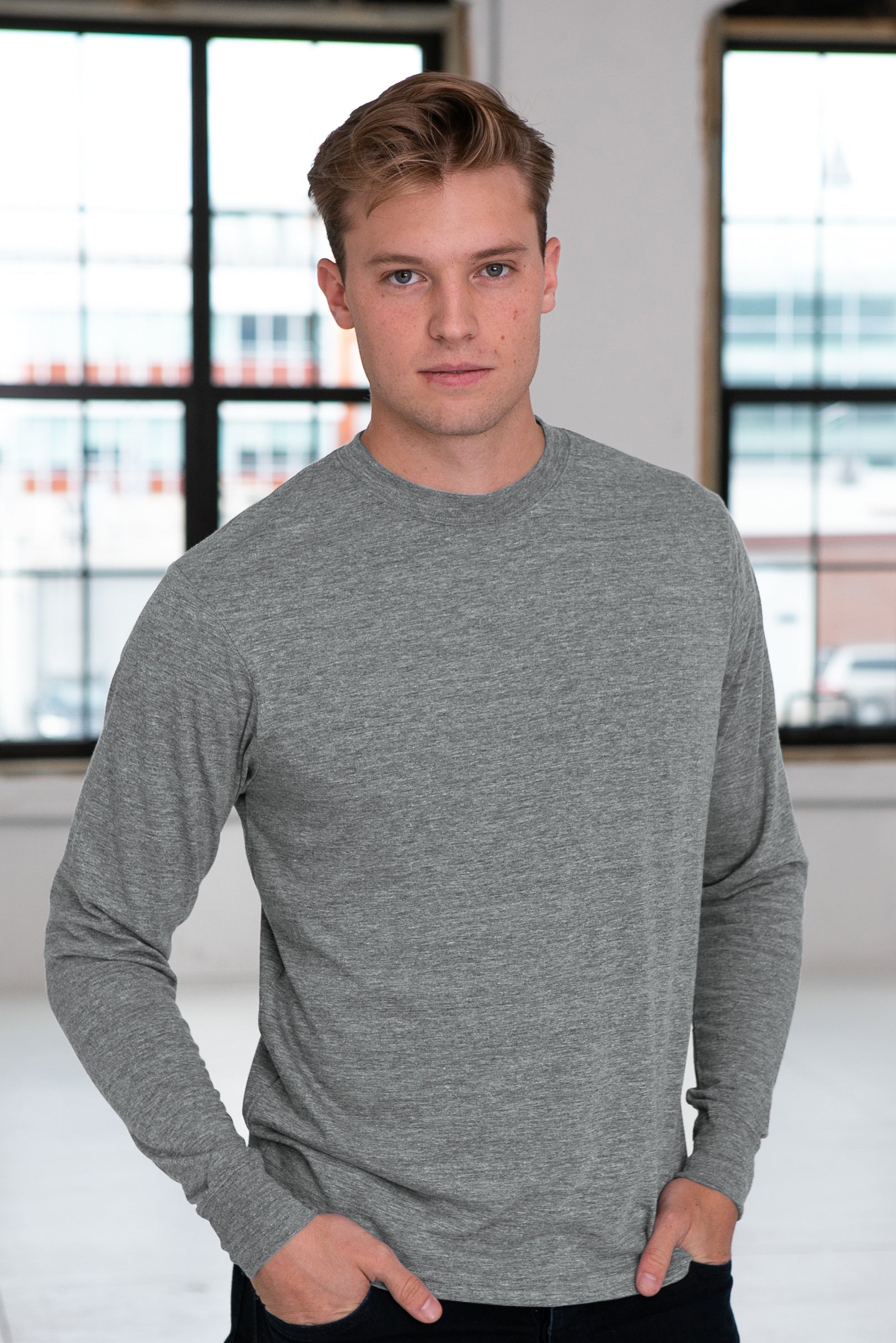Unisex Eco-Triblend Long Sleeve Tee